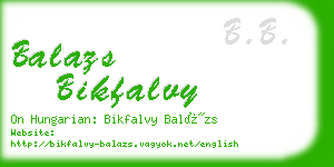 balazs bikfalvy business card